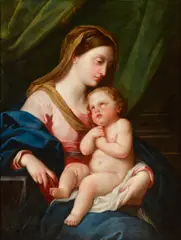 The Madonna and child by Pompeo Batoni, oil on canvas, offered Jun 2018