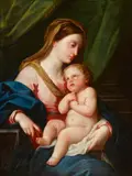 Pompeo Batoni, The Madonna and child, oil on canvas