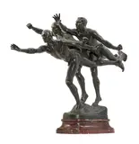 Alfred Boucher, Au But, patinated bronze