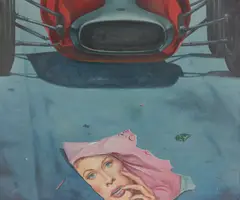Fritz Köthe, Revlon, 1963, Tempera und Öl auf Leinwand
