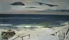 Nach Sonnenuntergang by Hermann Bachmann, 1949, Öl auf Leinwand, sold Jun 2009