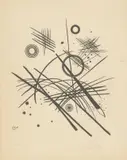 Wassily Kandinsky, Schwarze Linien, 1924, Lithografie auf Papier