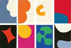 Leon Polk Smith, Color Forms, 1974, 8-teilig: Farbserigrafie auf festem Papier