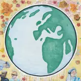 Donald Baechler, Globe, 2007, Papiercollage und Acryl auf Papier