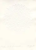 Interferenzen by Günther Uecker, 1986, Prägedruck auf Velin, sold Jul 2025