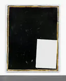 David Ostrowski, F (A thing is a thing in a whole which it's not), 2013, Acryl, Lack und Sprühfarbe auf Leinwand