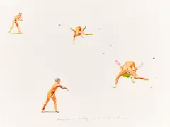 Norbert Bisky, Ansporn, 2006, Aquarell auf Velin