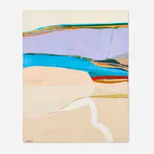 James Jarvaise, Untitled (from the Hudson River School Series), c. 1958, oil on canvas
