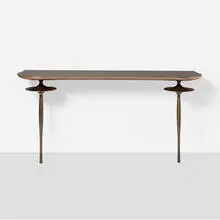 Patrick Naggar, Plato console table, c. 2015, bronze, aluminum, composite