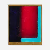 Eric Orr, Where is Albuquerque, 1985, oil on canvas over panel in artist's frame
