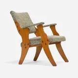 Zanini de Zanine Caldas, Chair, 1950, upholstery, oak