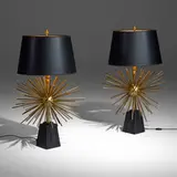 Arturo Pani, Starburst table lamps, pair
