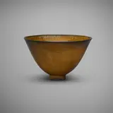Gertrud and Otto Natzler, Flaring bowl, 1963, earthenware with Tiger Eye Reduction Fired glaze