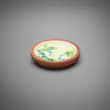 Gertrud and Otto Natzler, Massive tray, earthenware with White, Green and Turquoise glaze