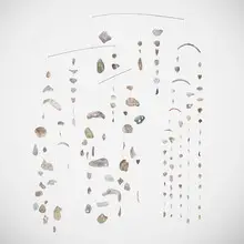 Otto Natzler, Mobile, 1964, abalone shell, aluminum, thread