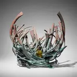 Claire Falkenstein, Untitled (Fusion), c. 1975, brazed copper and fused glass