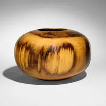 Ed Moulthrop, Monumental Figured Tulipwood Ellipsoid, 1979, figured tulipwood
