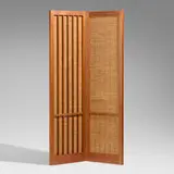 Rare Screen by George Nakashima, 1958, cherry, woven sea-grass, sold May 2026