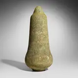 Monumental bottle form by Gertrud and Otto Natzler, 1962, earthenware with Crater glaze, sold May 2026