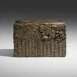 Paul Evans, Sculpted Bronze occasional table, 1969, bronzed resin over wood