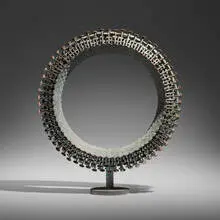 Douglas Ihlenfeld, Autumn Moon, 2011, phosphorous bronze, copper