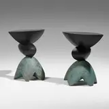 Wendell Castle, Broken Egg tables, pair