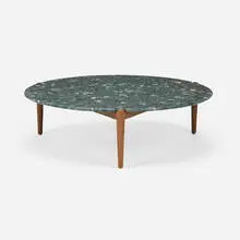 Studioilse, Sidekicks coffee table, c. 2011, walnut, terrazzo