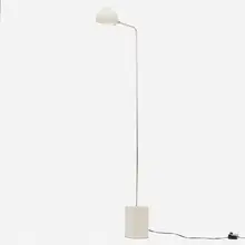David Weeks Studio, Floor lamp with Boi shade, c. 2018, enameled steel, aluminum, cement