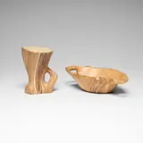 Grandjean Jourdain, Handled bowl and pitcher, c. 1955, glazed ceramic