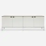 Florence Knoll, Executive Office cabinet, lacquered wood, marble, chrome-plated steel