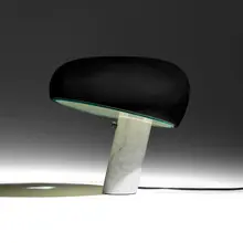 Snoopy lamp by Achille & Pier Giacomo Castiglioni, 1967, marble, enameled aluminum, glass, sold May 2026