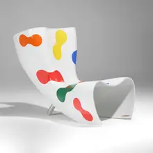 Marc Newson, Felt chair, 1989 / 2005, lacquered fiberglass, mirror-polished aluminum