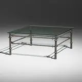 Diego Giacometti, Coffee table, bronze, glass