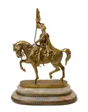 Henri Allouard, General José de San Martín, gilt bronze