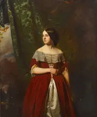 John Francis Faed, A portrait of Mrs. Stewart Mackenzie, Edinburgh, circa 1854, oil on academy board