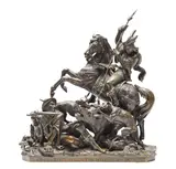 Louis XI et Quentin Durward by Jean-François-Théodore Gechter, patinated bronze, sold Mar 2018