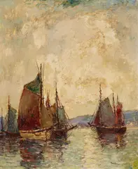 Paul King, Summer Evening; Late Afternoon, Brittany (a pair), oil on canvas