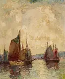 Paul King, Summer Evening; Late Afternoon, Brittany (a pair), oil on canvas