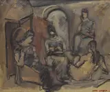 Max Weber, Four Women in an Interior, oil on canvas