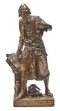 Émile Louis Picault, Alchemist, patinated bronze