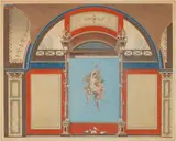 Angelo Campanella, Interior Scenes of the Palace of the Emperor Antoninus Pius,, Hand colored engravings on paper