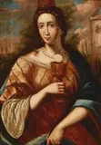 Saint Barbara by Italian School, oil on canvas, sold Mar 2018