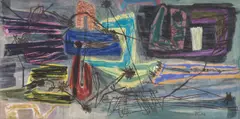 Hann Trier, Cumbia II, 1954, Eitempera auf Leinwand