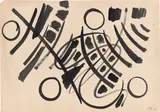 Ernst Wilhelm Nay, Ohne Titel, 1954, Tuschpinsel auf festem Papier