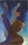 William Wauer, Klage, 1946, Öl auf Holz
