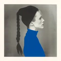 Rosemarie Trockel, Der blaue Pullover, 1990, Farbserigrafie auf Velin
