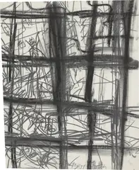 Ohne Titel by Georg Baselitz, 1991, Kreide und Bleistift auf Papier, sold Jun 2025