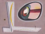Gerhard Fietz, 1950/6, 1950, Eitempera auf Rupfen