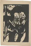 Ernst Ludwig Kirchner, Portrait Alex (Alexander Gerbig), 1908, Holzschnitt auf Japanbütten