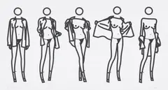 Julian Opie, Woman Taking Off Man's Shirt In Five Stages, 2004, Serigrafie auf Papier